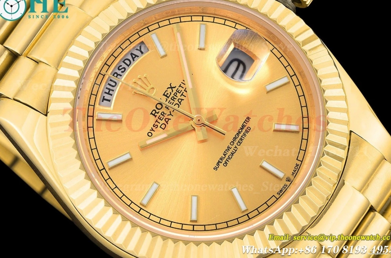 MY8215 40MM Daydate GDF Stk YG Gold YG 0118